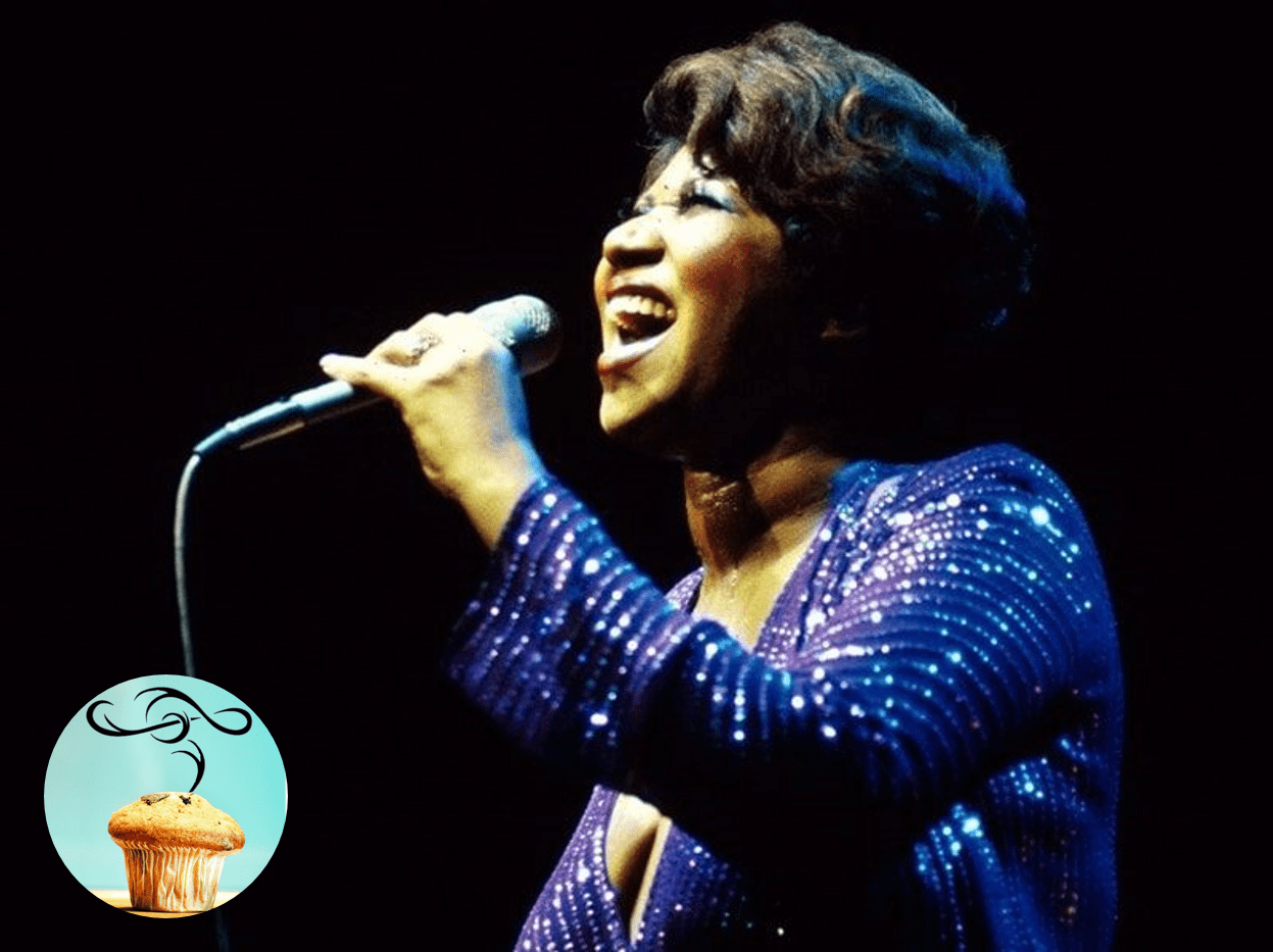 Aretha with Stamp